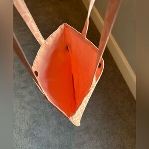 CHANEL Pink/peach color Tote Bag